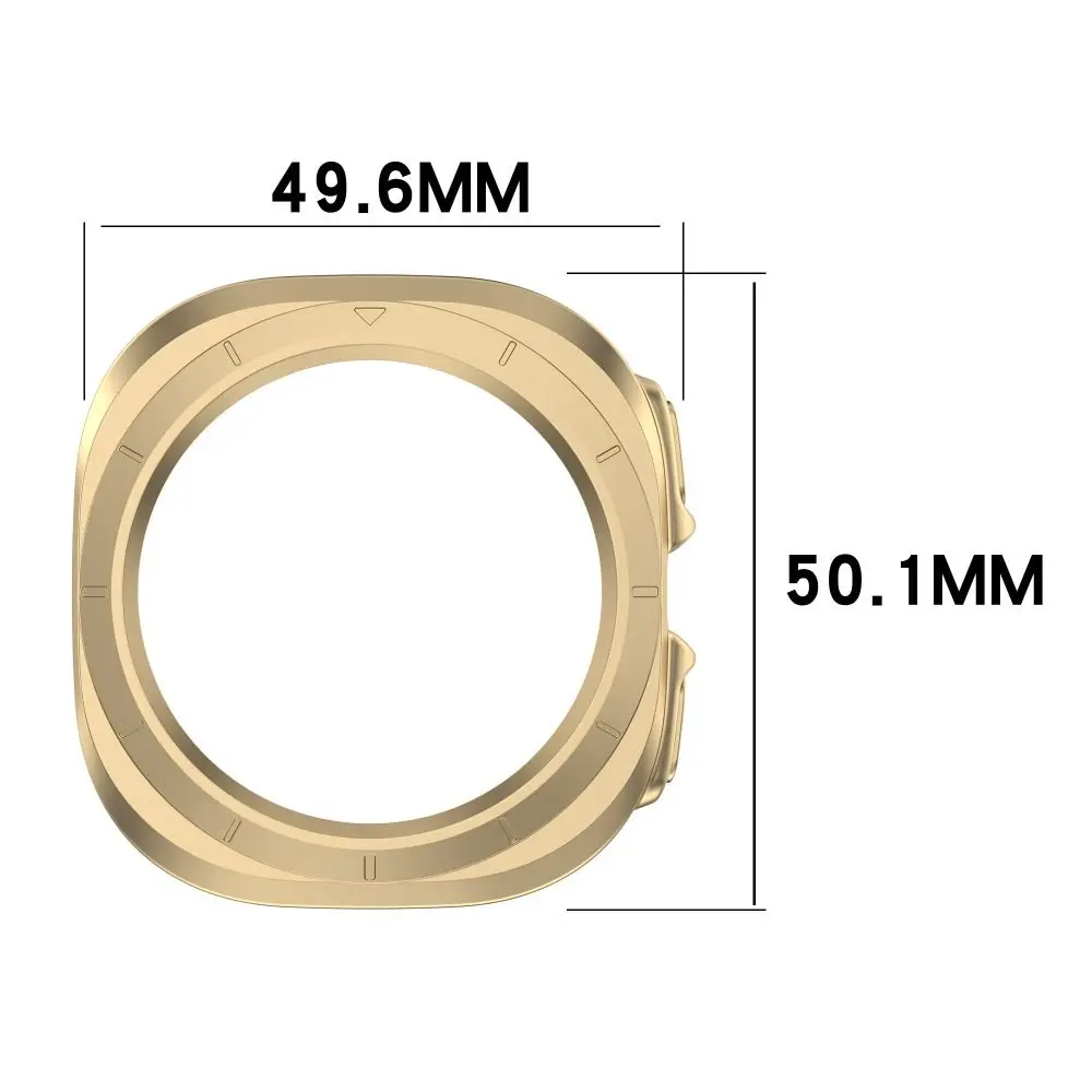 PC 무광택 보호 케이스 프레임 안티 스크래치 엣지 쉘 삼성 갤럭시 시계 울트라 47MM 용 스마트 시계 액세서리