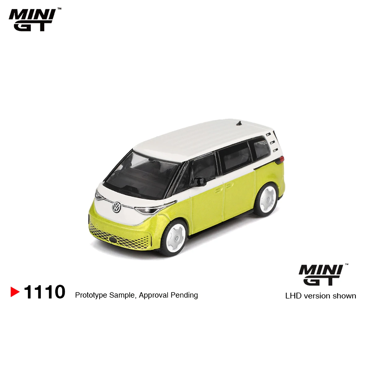 Vorverkauf MiniGT 1:64 Diecast MniCar Volkswagen ID.Buzz Candy White / Pomelo Yellow Alloy Diecast Car Boy Gift