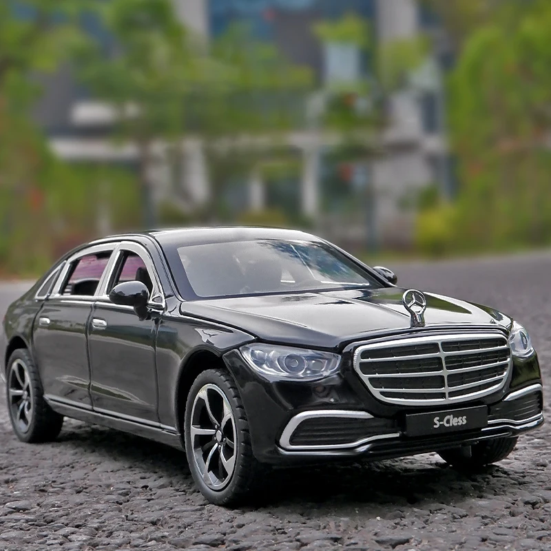 

1:24 BENS S400 S-Class Alloy Car Diecasts & Toy Vehicles Car Model Sound and light Pull back Car Toys For Kids Gifts