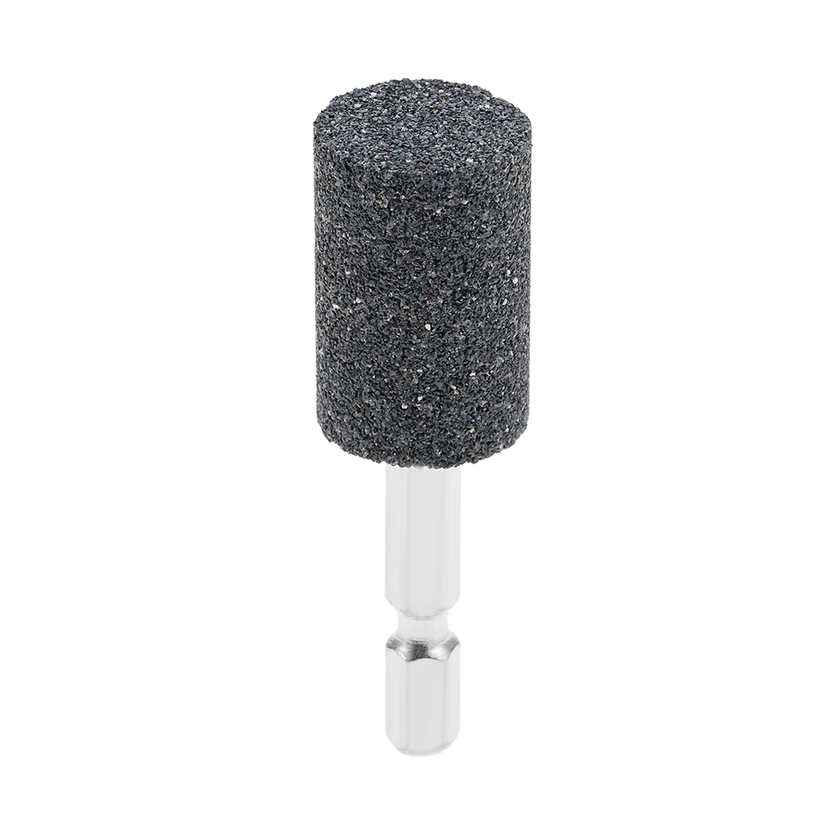 Broyeur de sable cylindrique en corindon avec tige hexagonale de 1,4 ", tête de 20mm, meuleuse à cône, charbon de meulage, perceuse, accessoires d'outils à distance, 10 pièces