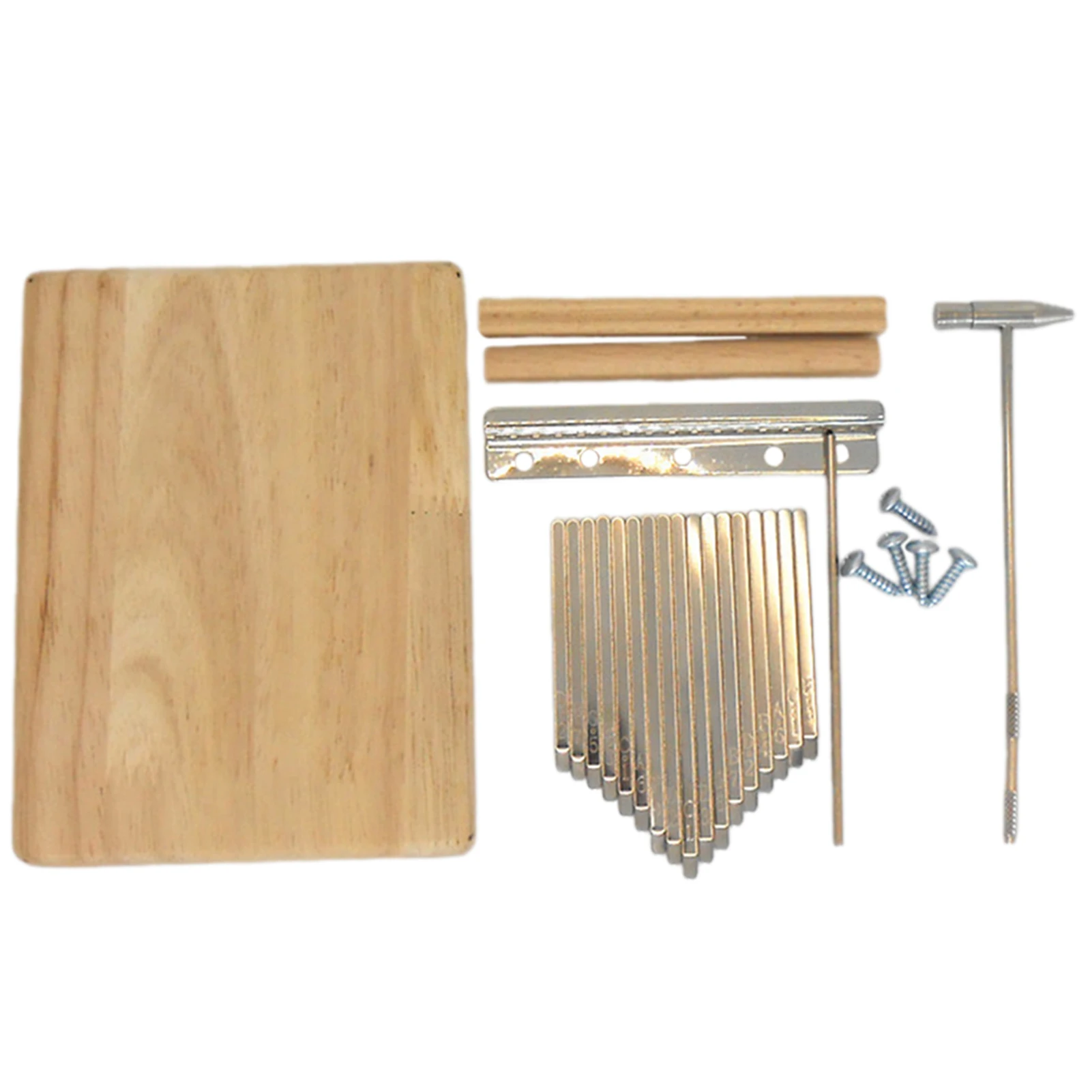 DIY Kalimba Thumb Piano Kit 17 Tones Kalimba Thumb Piano Music Instrument High Quality Wooden Small Kalimba Assembly Kit