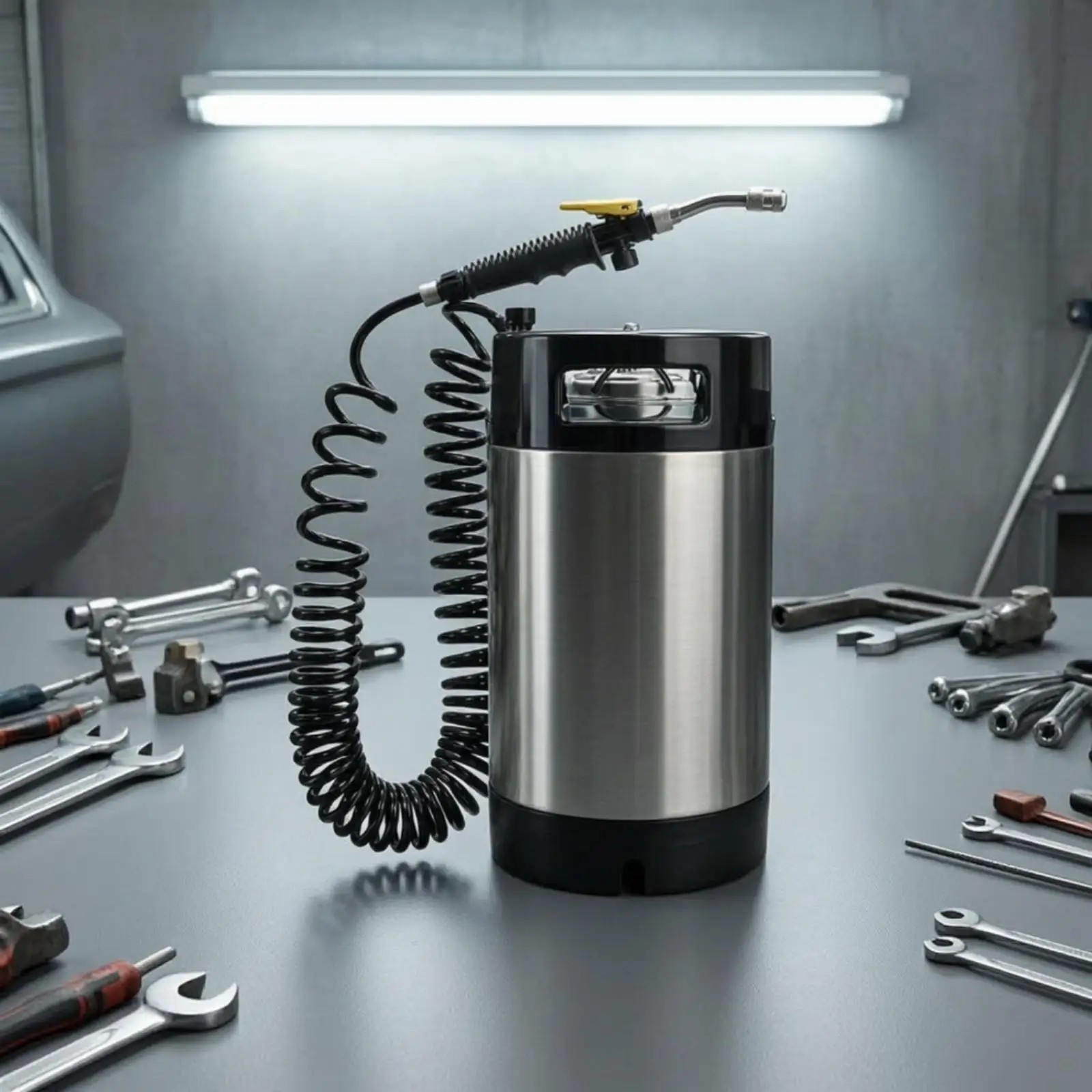 Stainless Steel Portable Sprayer for Paint Protection Film Installation and General Auto Detailing with Carry Handle