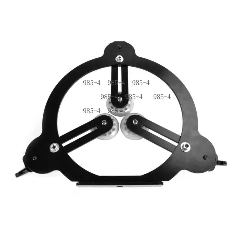 Woodworking Lathe Center Frame, Three-Wheel Anti-Shock Support Base for Round Workpiece Crafting