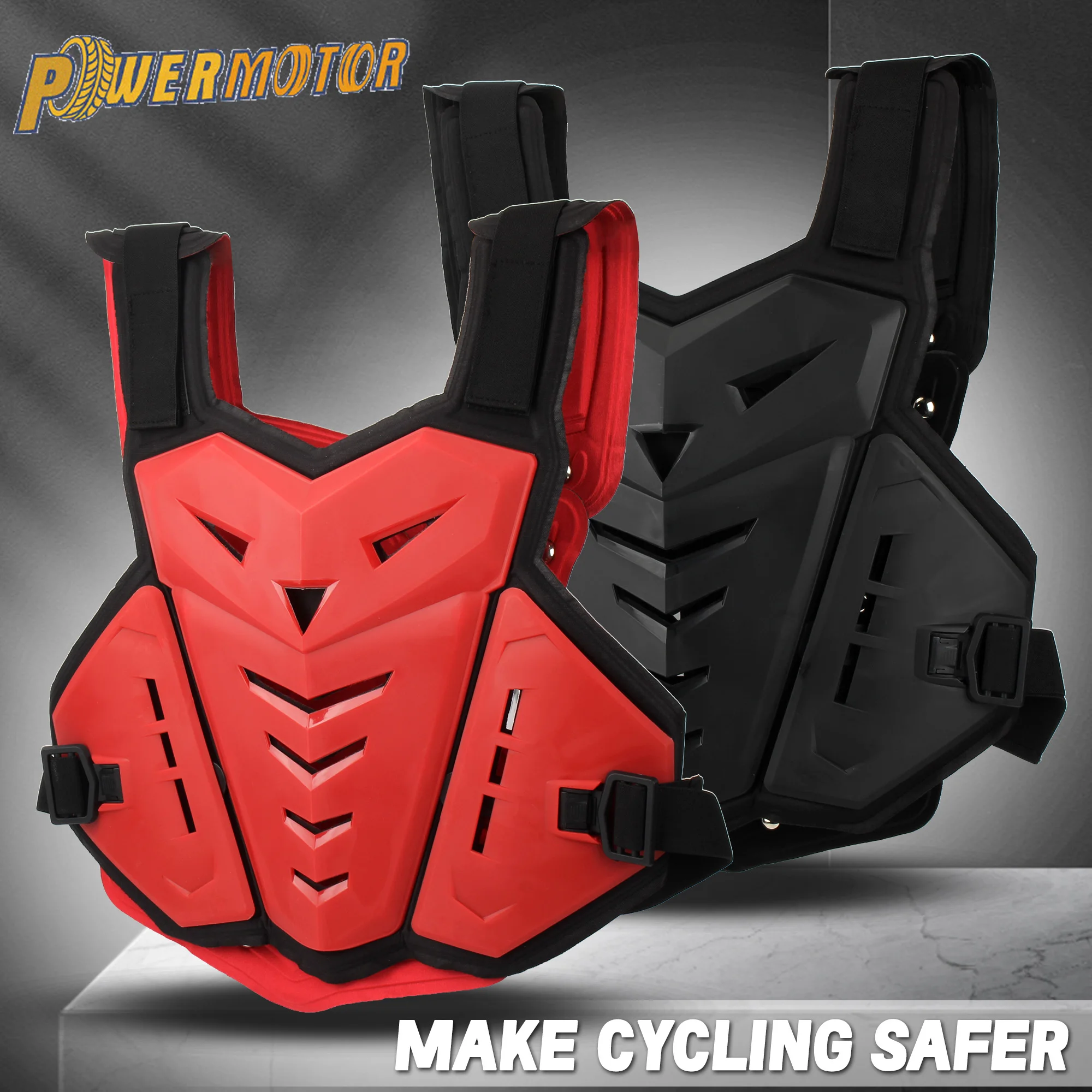 

Men Women Off-Road Motorcycle Body Armor Jacket Vest Back Chest Protector Fall Protection Chest Racing Dirt Bike Parts