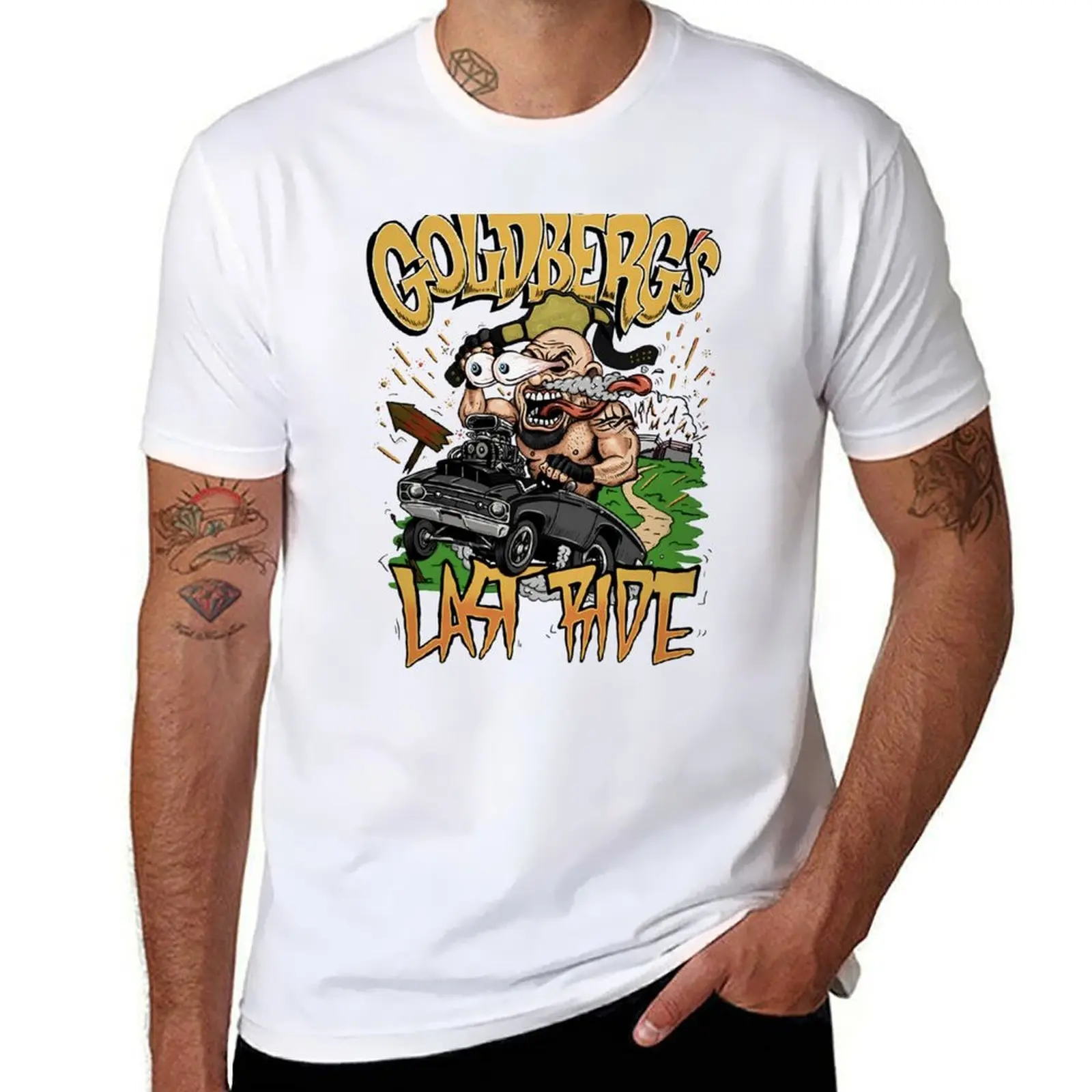 

Goldberg Last Ride T-Shirt anime t shirts oversize printed t shirts for man T-Shirt