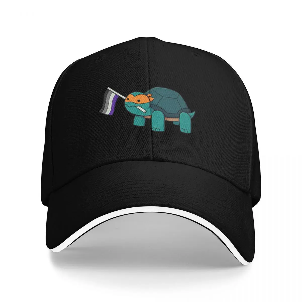 

Orange Ace Turtle Baseball Cap fun hats Fashion Beach Men's Luxury Women's