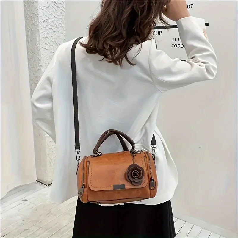 

Genuine Leather Handbag for Women Trendy Crossbody Shoulder Bag Soft PU Tote Purse Elegant Ladies Bags from Europe/US Style