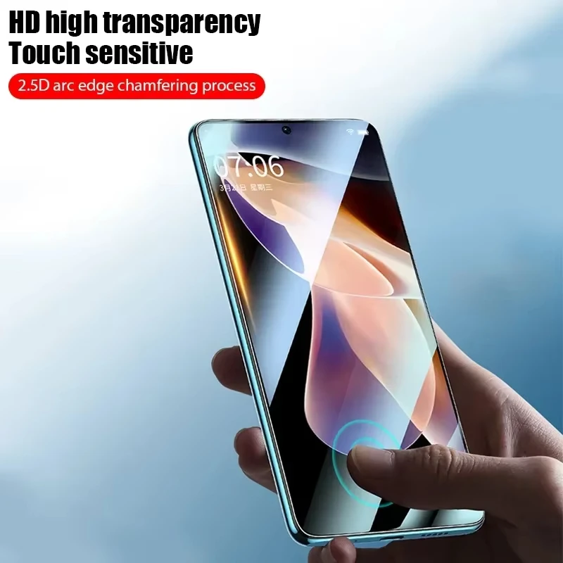 1-5 Stück HD Panzerglas für Poco X6 X7 Pro F7 F6 M7 X5 Pro X3 NFC F3 Displayschutzfolie für Poco X3 M6 M5 M5S C65 C75 M6 Plus X4