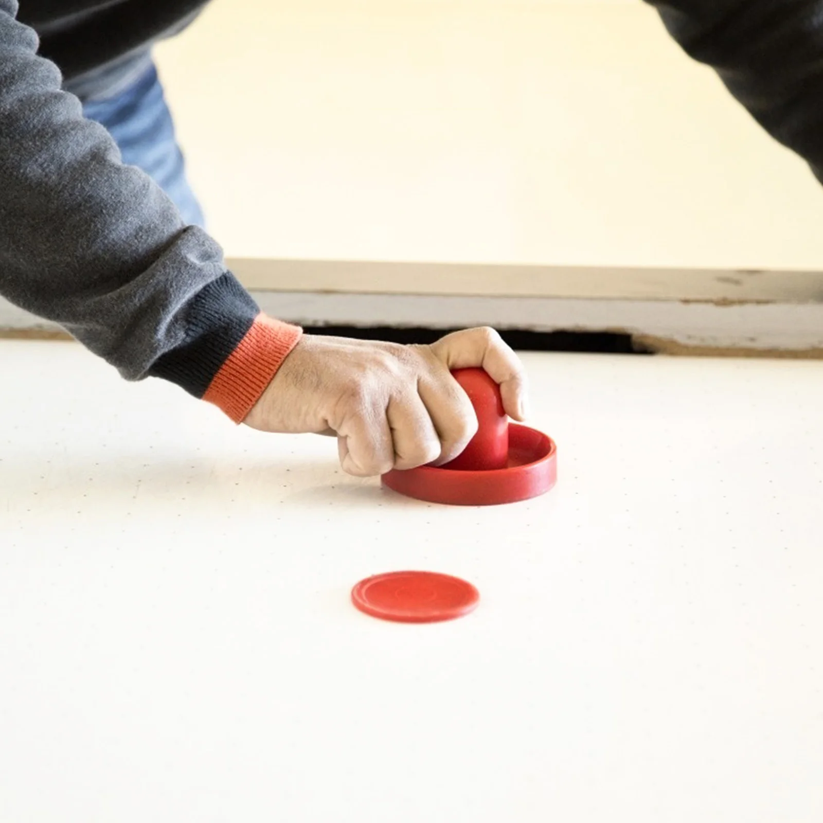 1 مجموعة البلاستيك هوكي الهواء اكسسوارات دافعات كرات الصولجان سميكة الوبر منصات استبدال أجزاء للطاولات القياسية هوكي الهواء انتهازي