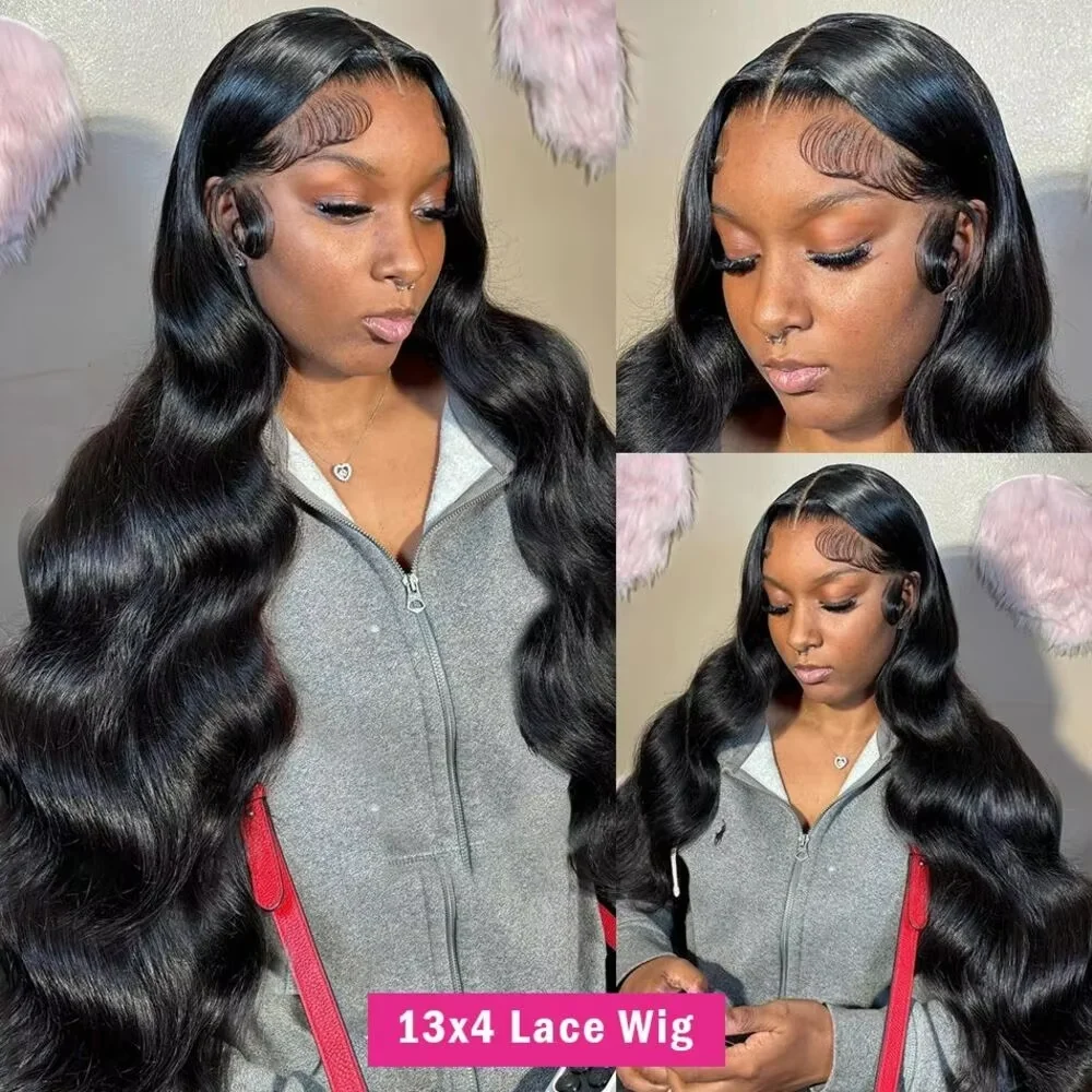 50 52 Long Inch Body Wave Wig 200 Density Frontal Human Hair 13x4 13x6 HD Transparent Lace Front Pre Plucked Wig For Black Women