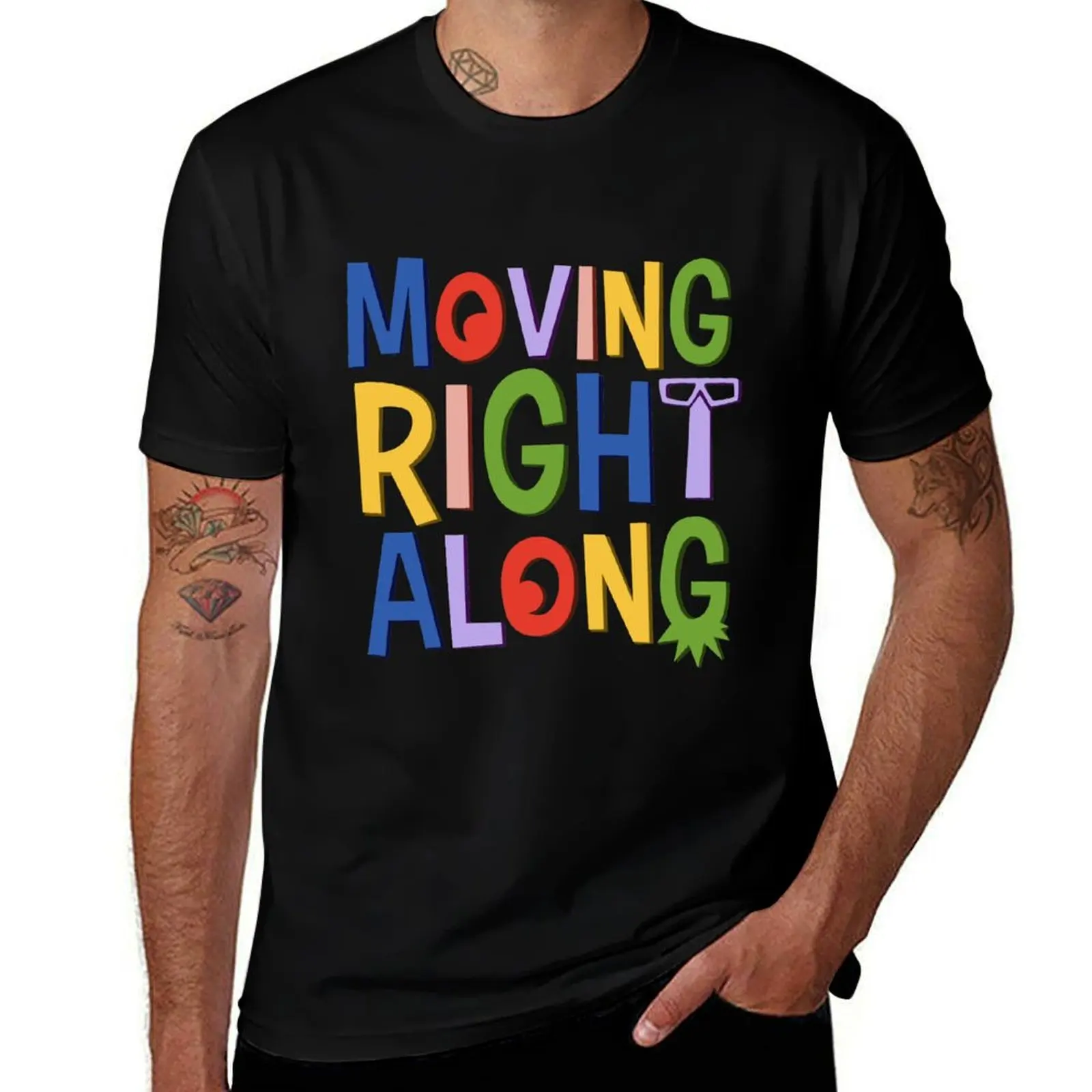 

Moving Right Along T-Shirt Summer Print Short Sleeve Tee