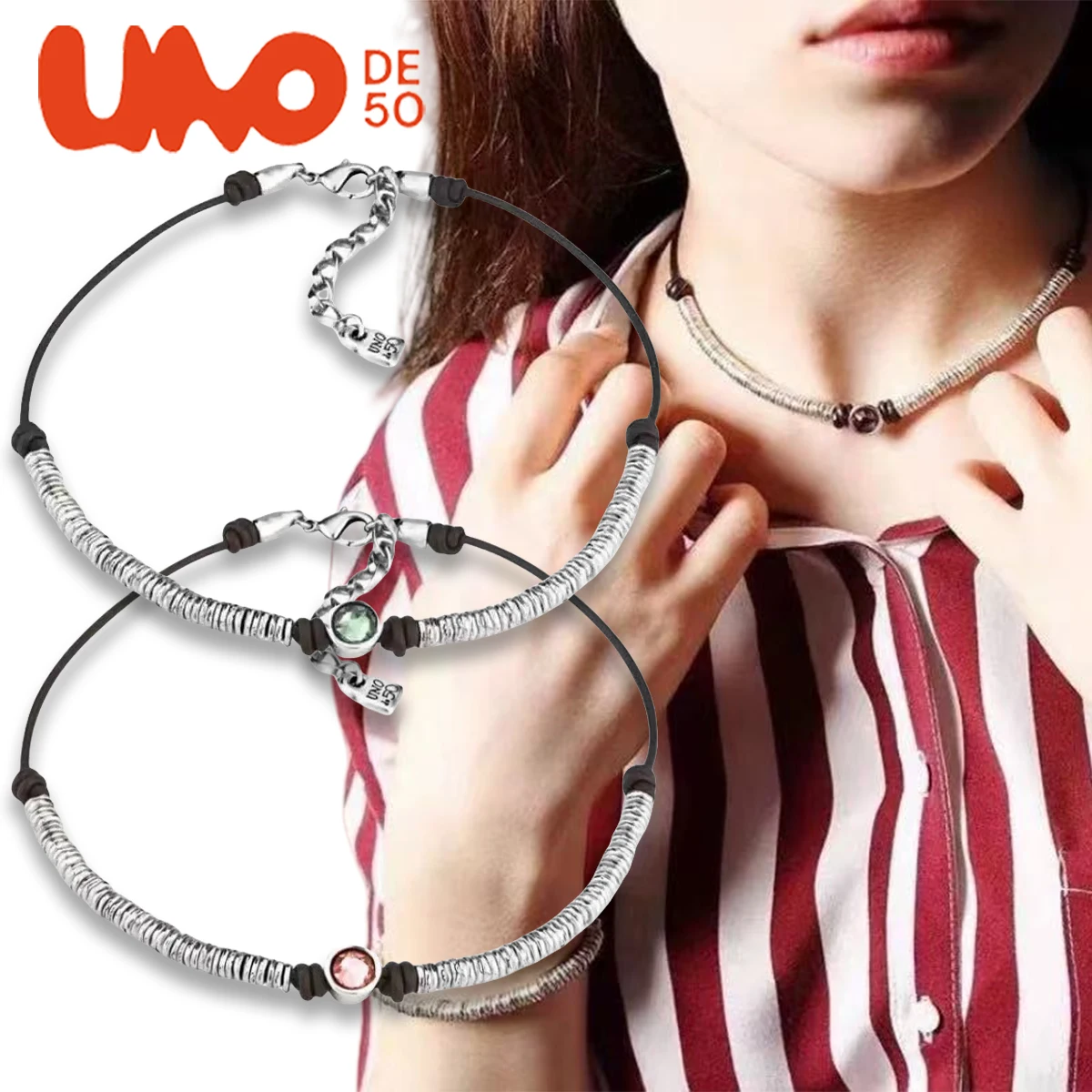 

UNODE50 ожерелье испанское модное ожерелье с кристаллами, модная веревка из воловьей кожи, простое и модное