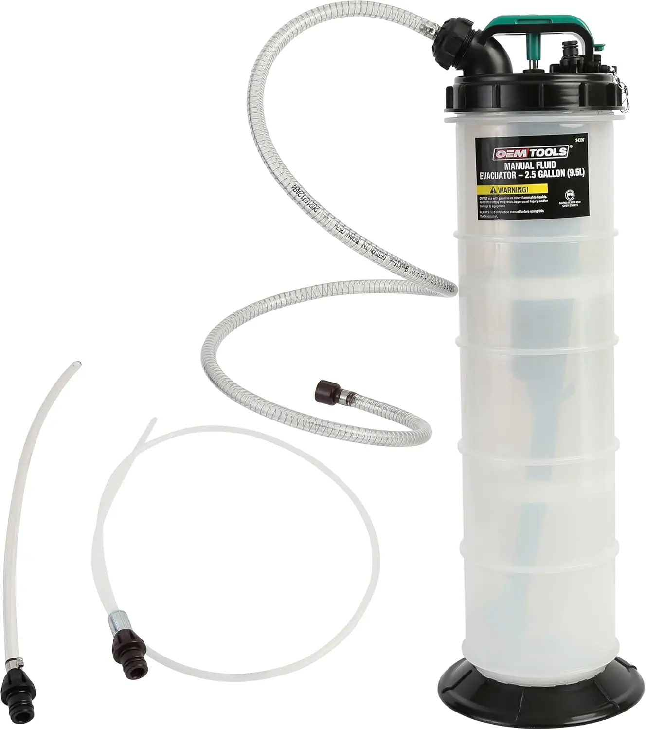 Manual Fluid Extractor Pump, 9.5L Oil Extractor Pump, 5ft Hose