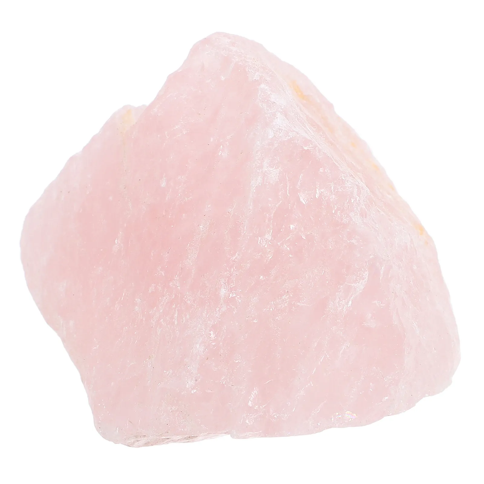 Raw Pink Crystal Quartz Stone Rough Texture Decorative Home Office Desk Ornament Natural Mineral Stone