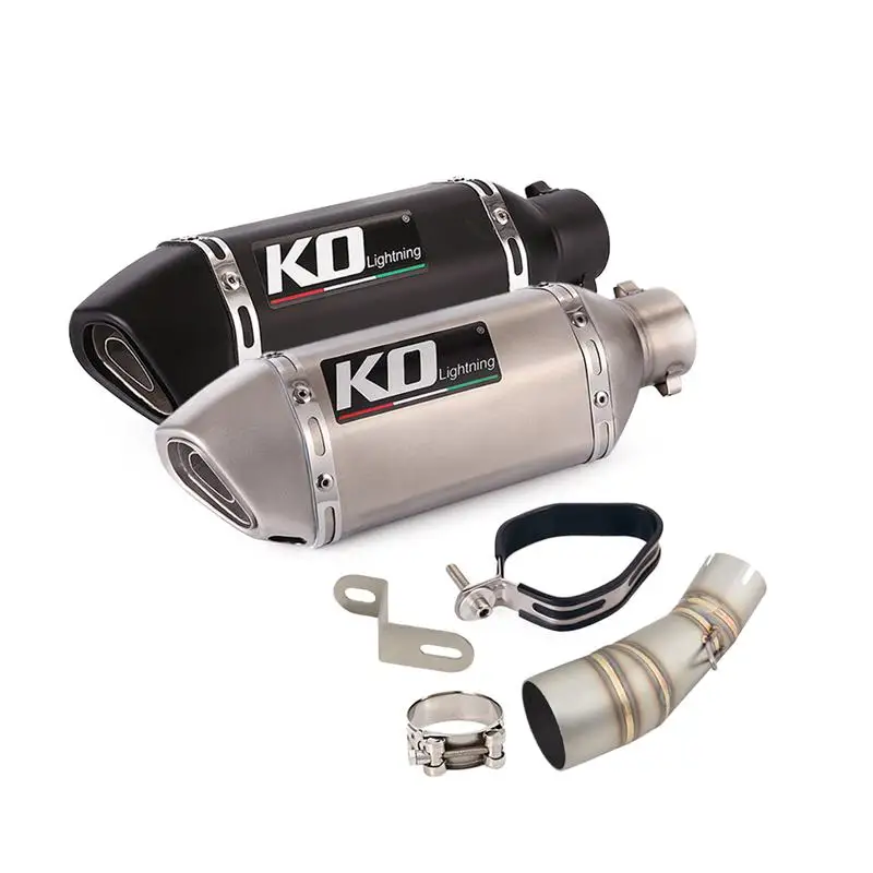 Slip On For Kawasaki Versys-X250 Versys-X300 Motorcycle Exhuast System Muffler End Can Mid Connect Tube Stainless Steel Silencer