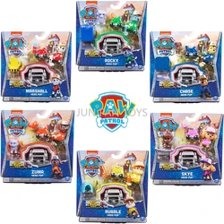 Original Paw Patrol Big Truck Pups Skye Marshall Chase Rubble Zuma Hero Pup Action Figure Toy Rescue Drone Animal Kids Toy