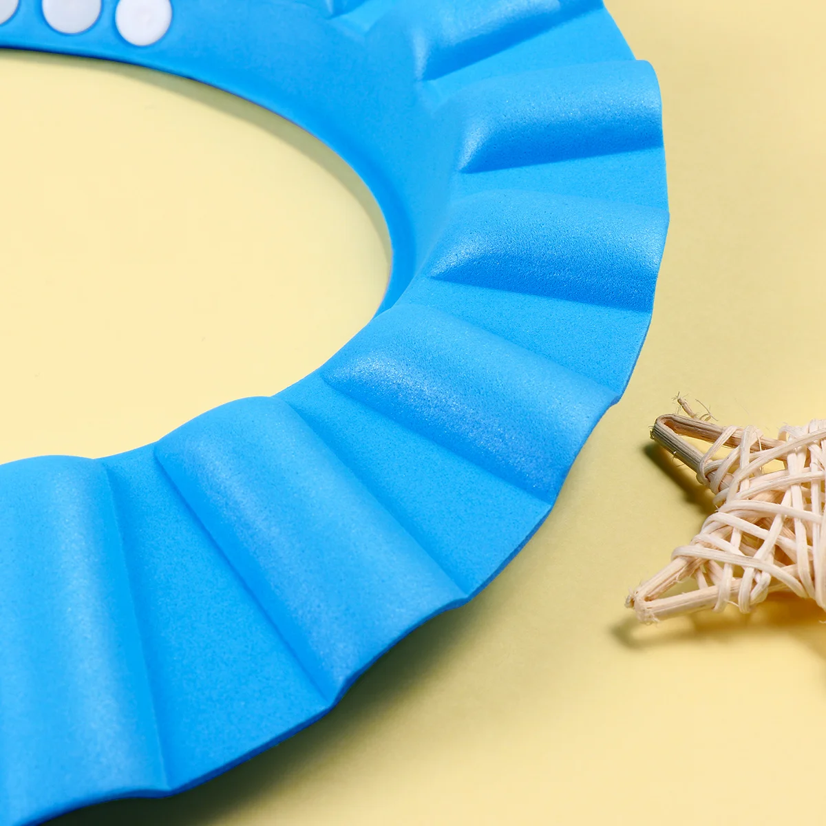 Badmuts voor baby's Babydouchescherm Donkerblauw Verstelbaar 40-55cm Waterbescherming Ogen Oren Kapsel Zacht Elastisch 80c Hittebestendig