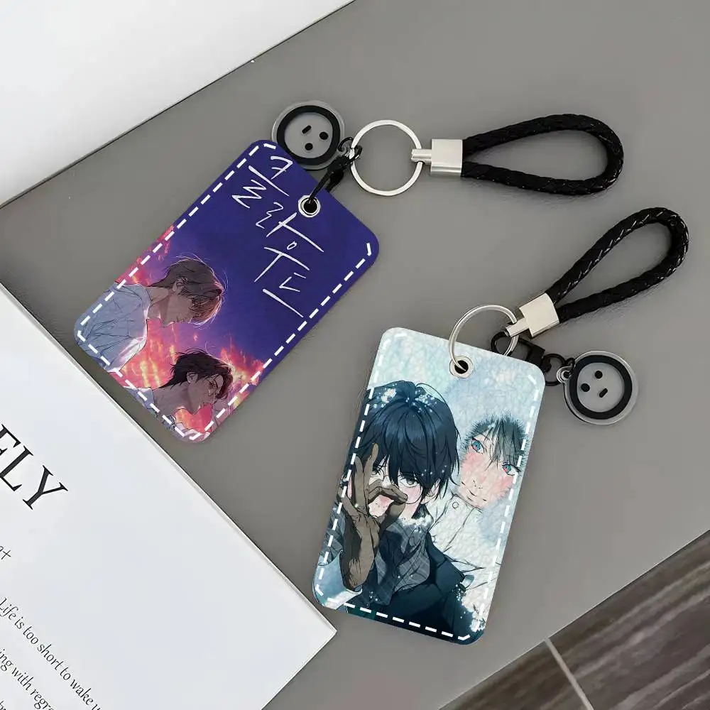 

Кожаный брелок-картхолдер Lost In The Cloud в стиле аниме для карт доступа и ключей