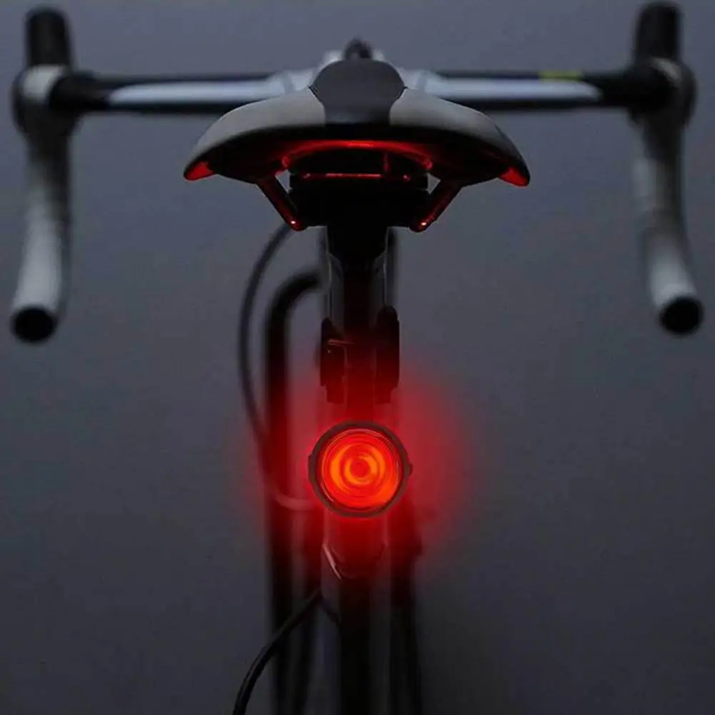

Простой в установке велосипедный фонарь, перезаряжаемый через USB задний фонарь для велосипеда с датчиком тормоза для ночной езды, водонепроницаемый Mtb Road Mountain
