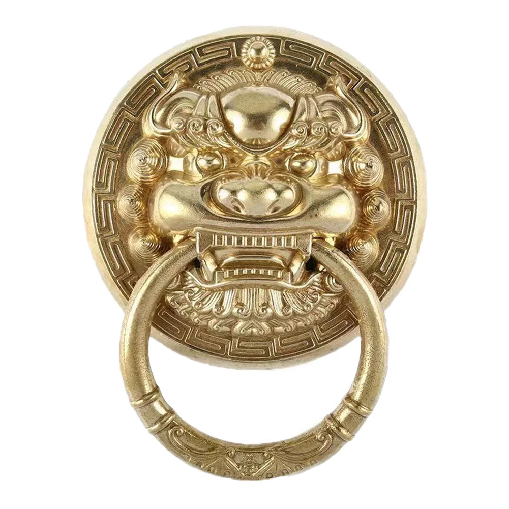 

Antique Door Handle Beast Head Door Ring Elegant Home Decor Functional Door Hardware For Villa Courtyard Gates