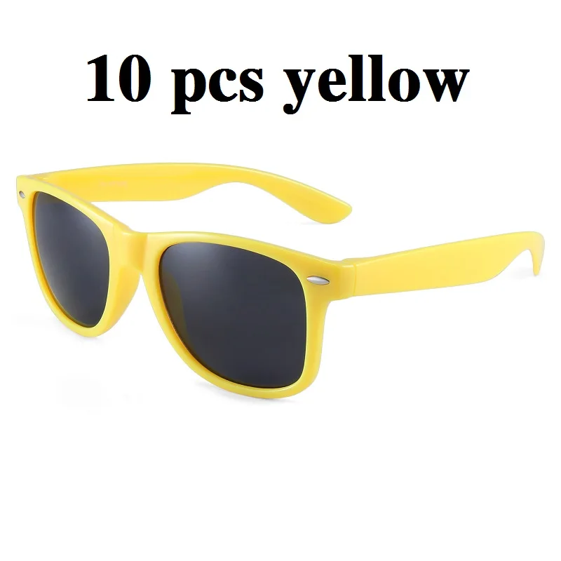 Cubojue 10 pcs/lot Wholesale Children Sunglasses Boy Girls Colorful Sun Glasses for Boy Girls Kids Sale Lot UV400 party wedding