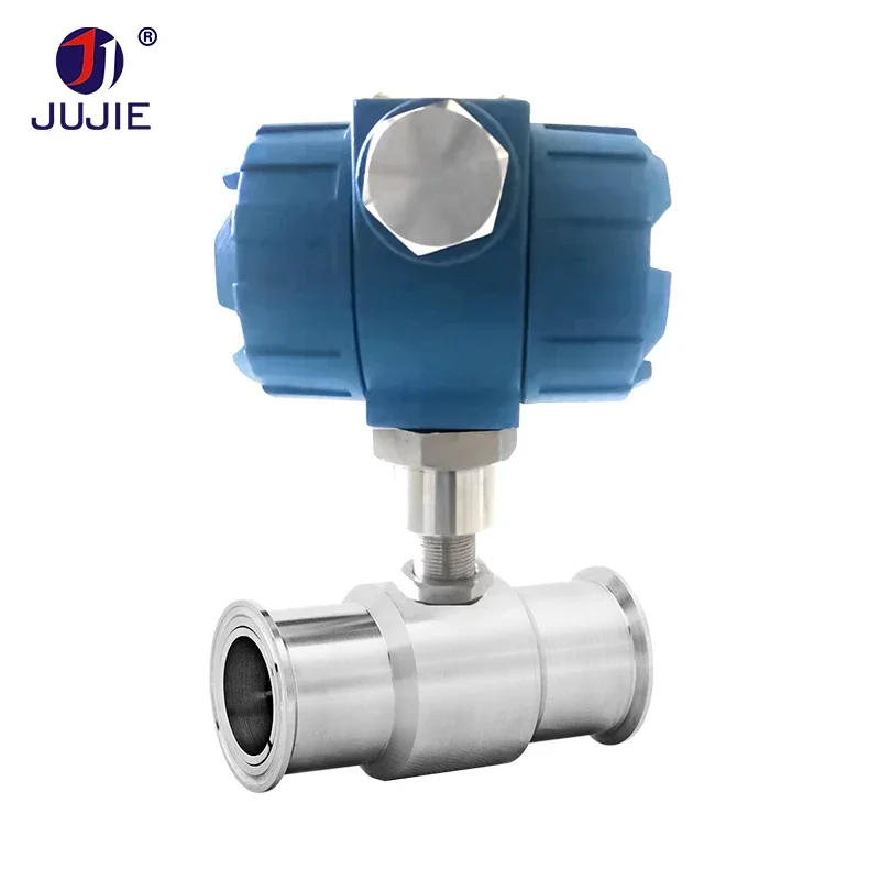 Турбинный расходомер 4-20 мА для воды, жидкостей, дизельного топлива, молока, масла, 2026 год, с зажимным креплением