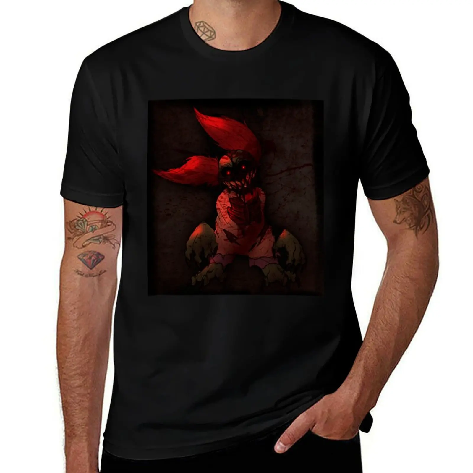 Bloodlust Monster Tricky T-Shirt Basic Crew Neck Short Sleeve Top T-Shirt