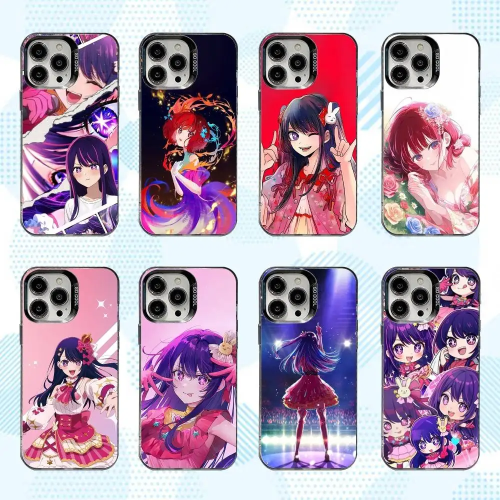 

Anime O-Oshi No-ko Phone Case For iPhone 16,15,14,13,12,11,Mini,Pro,SE,MAX White Matte Shockproof Cover