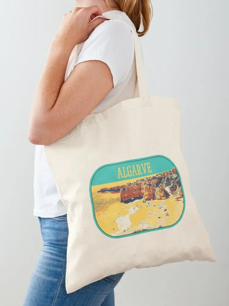 Algarve Coast Beaches & Cliffs Scenic Portugal Tote Bag sacs de shopping foldable reusable bag canvas tote bag Canvas Tote