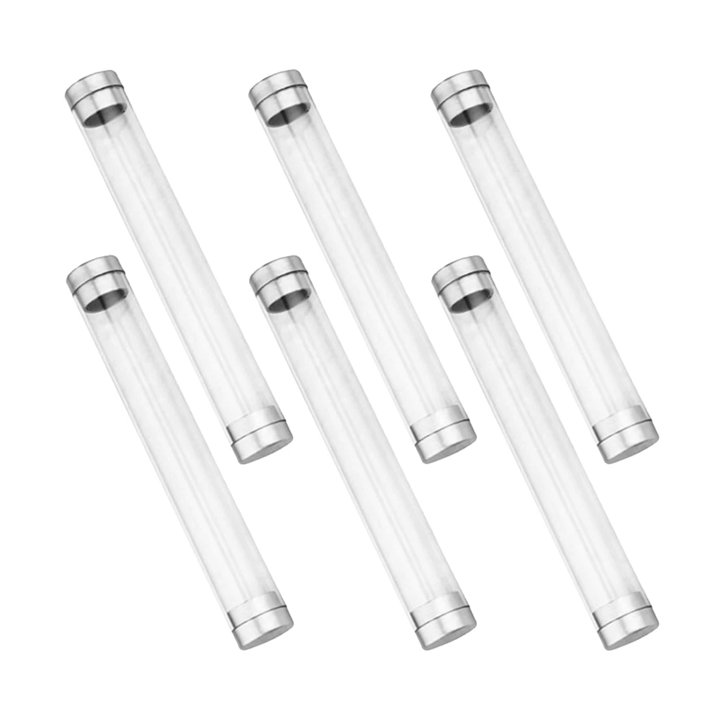 

6 Pcs Pen Box Gift Stationery Case Containers Empty Boxes Storage Plastic Pens Packaging for Pencil Clear