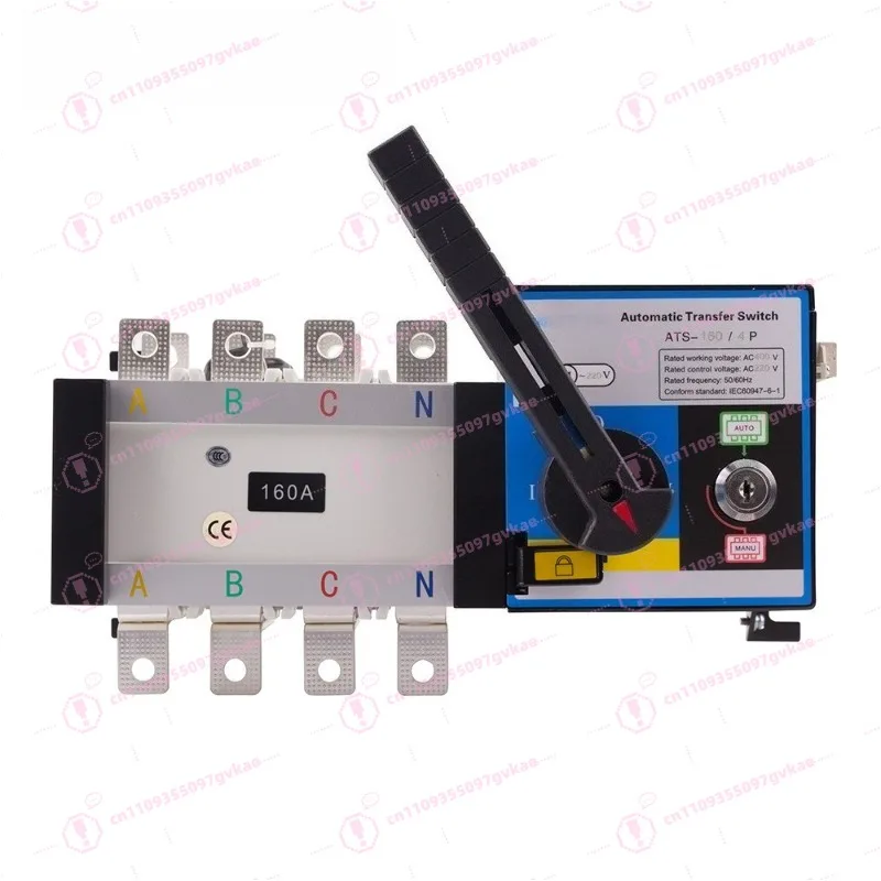 

Автоматический переключатель с двойным питанием, изолированный, 4P, 100А, PC ATS, 380В, трехфазный, четырехпроводный.