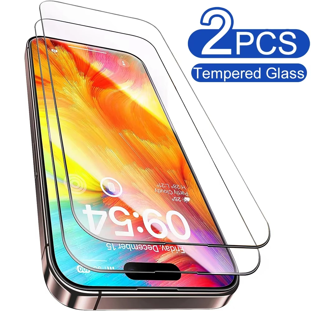 Tempered Glass For iPhone 17 15 13 16 Pro Max Screen Protector For iPhone 14 11 12 Pro Max 13 Mini 16e Air 7 8 Plus SE XR XS X