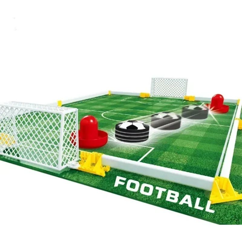 Giocattolo da calcio da tavolo con sospensione elettrica, spada a doppio clic, set da calcio indoor, gioco sportivo per bambini