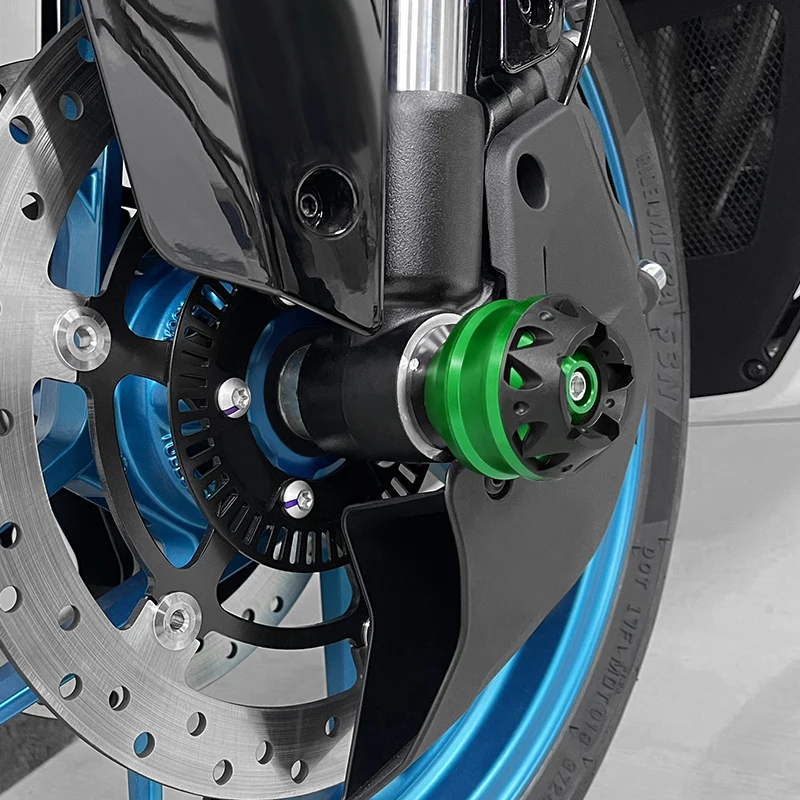 Dla Z900 Z900RS Z900SE Z650 2017-2023 motocykl CNC przednie koła widelec tylnej osi suwaki zderzeniowe podkładka ochronna z900 z650
