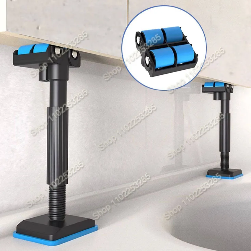 

19-44cm Height Adjustable Bathroom Cabinet Door Install Support Pulley Cabinet Support Pole Woodworking Installation Support