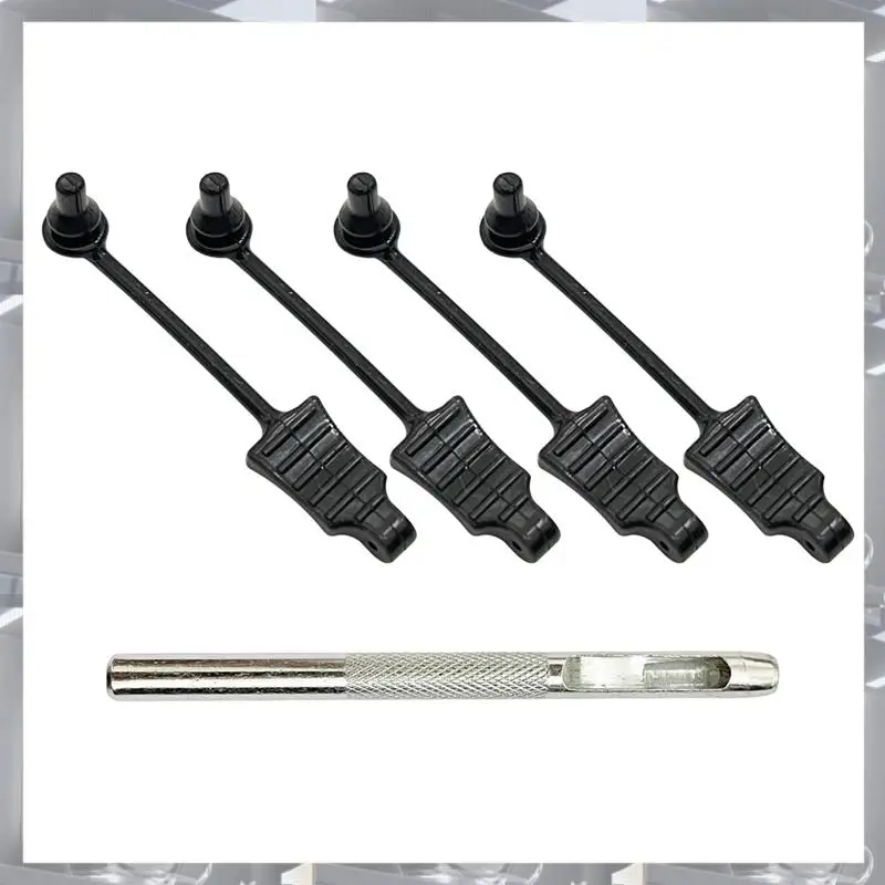 

A84F-Rubber Body Clip Retainer Shell Fixed Buckle Lock With Shell Hole Opener Parts For Wltoys MJX HAIBOXING 1/12 1/14 1/16 RC C