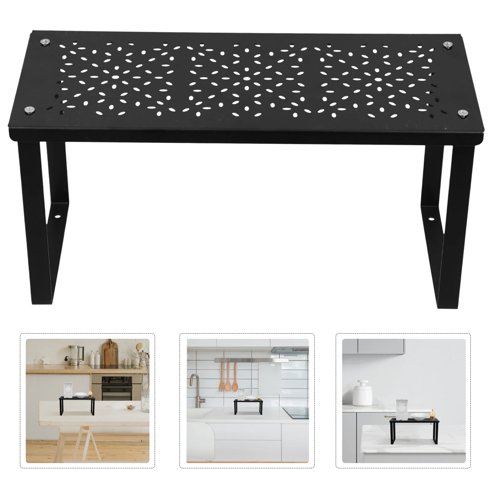 

Kitchen Dispenser Rack Multi-Functional Countertop Under Sink Seasoning Storage Organizer Modern Design Easy Install