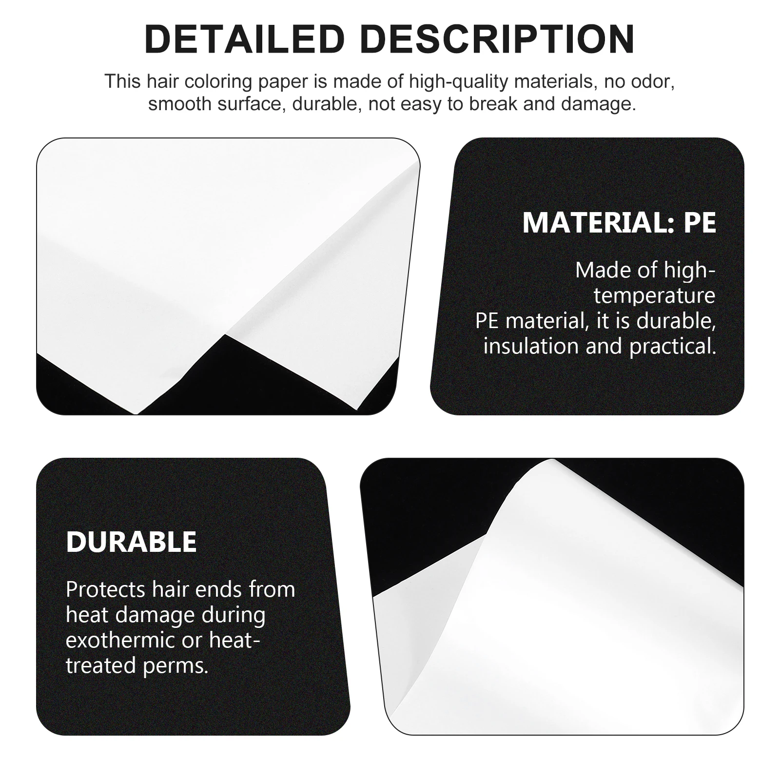 

100 листов, лист для краски для волос, прочная изоляционная бумага для краски для волос, предотвращает пятно на кожу головы, инструмент для парикмахерской, парикмахерский инструмент