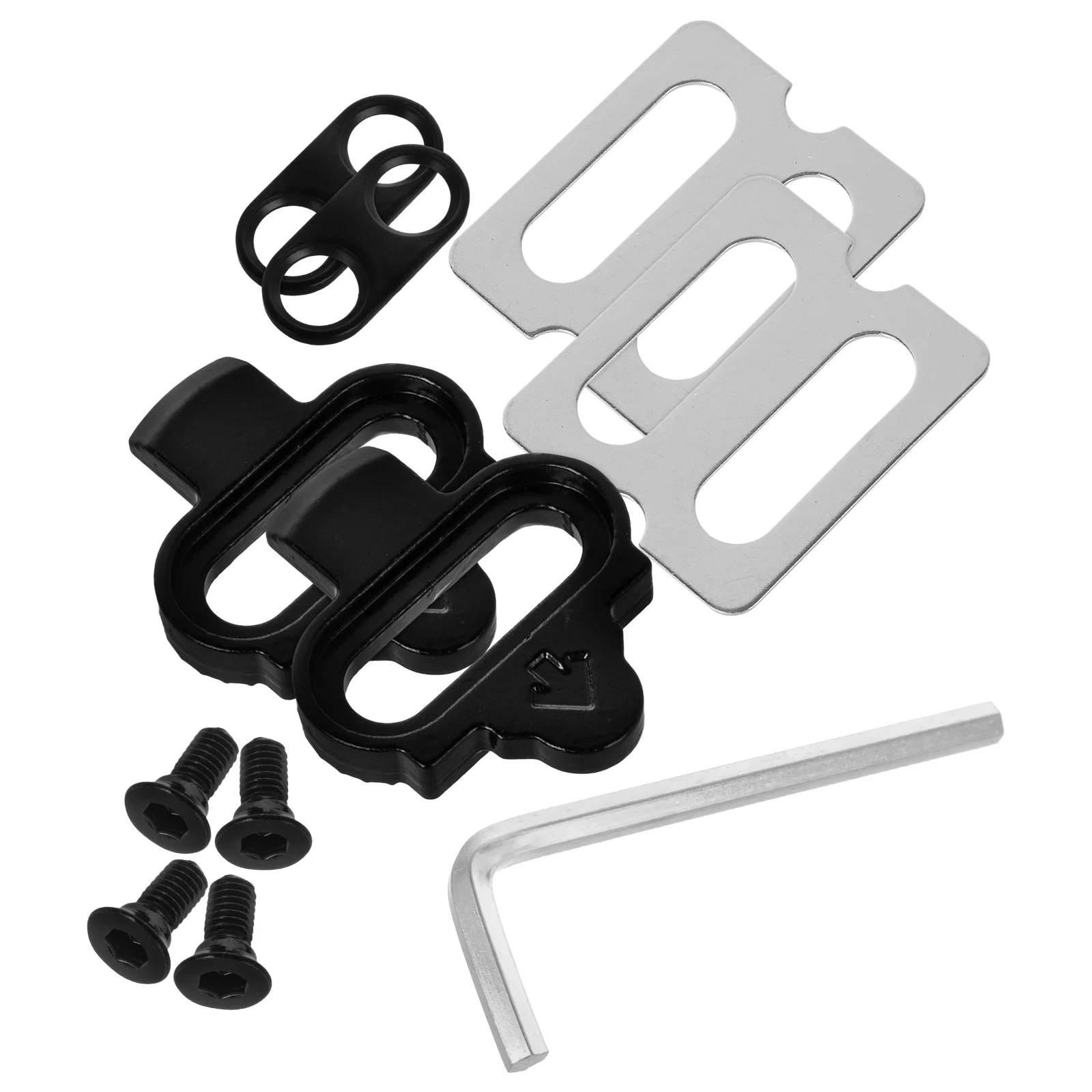 1Set Lock Cleats Metal Durable Self-Locking Pedal Replacement Cycling Cleats Road Mountain Bike Shoe Clips Bike Parts