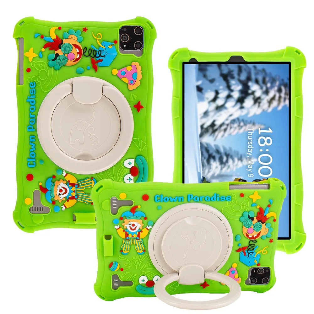 

Cherry Mobile Flare Tab Pro V2 / Tab Pro /Cherry Mobile Magnum 10 inch Kids Silicone Rotation Stand Case Cartoon Tablet Cover