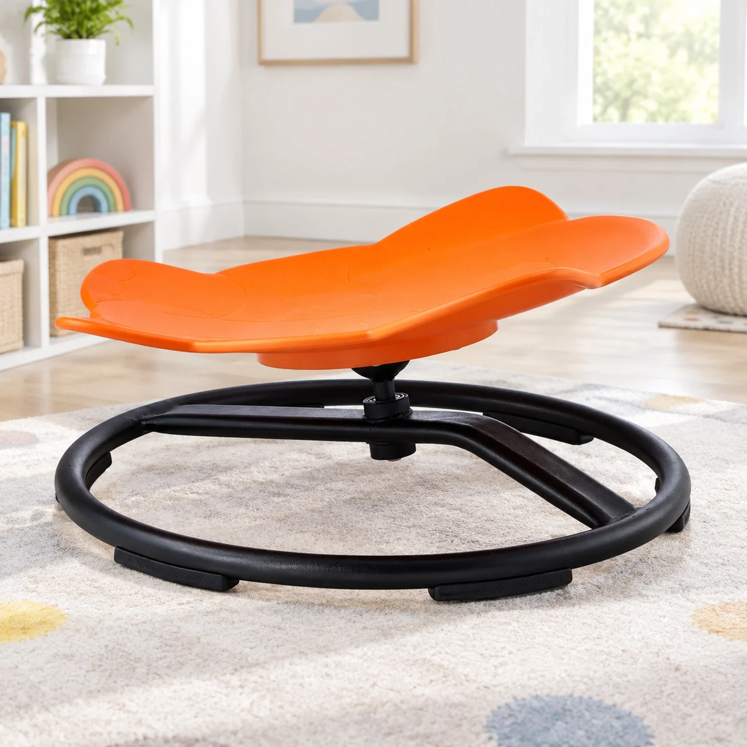 Elephant Kids Swivel Chair, 220 LBS Capacity, 360° Spinning, Autistic Sensory Toy with Non-Slip Metal Base, Toddler Sit and for