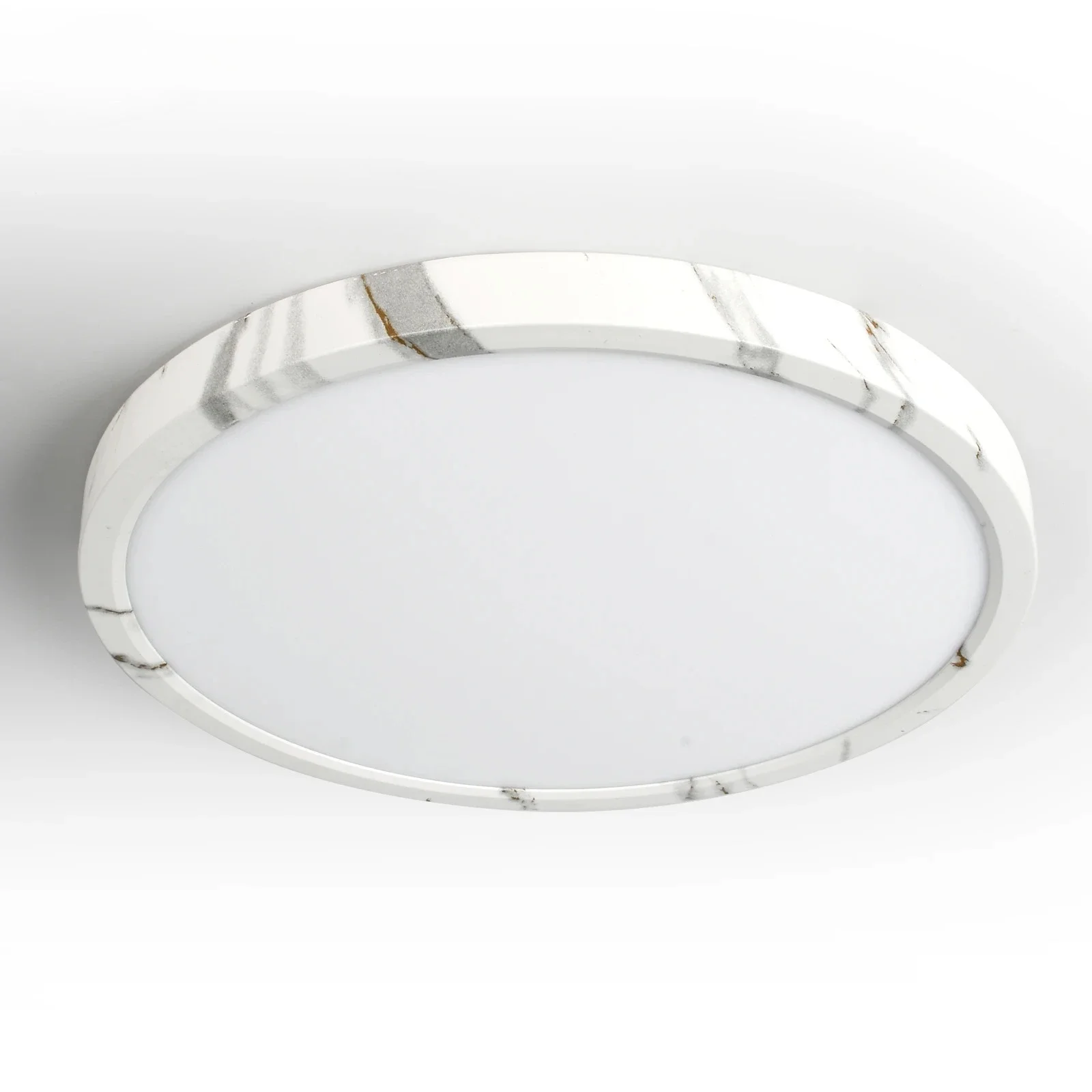 Round Marble Texture LED Ceiling Light CCT Easy Install Modern Lighting for Living Room Bedroom Kitchen Bathroom