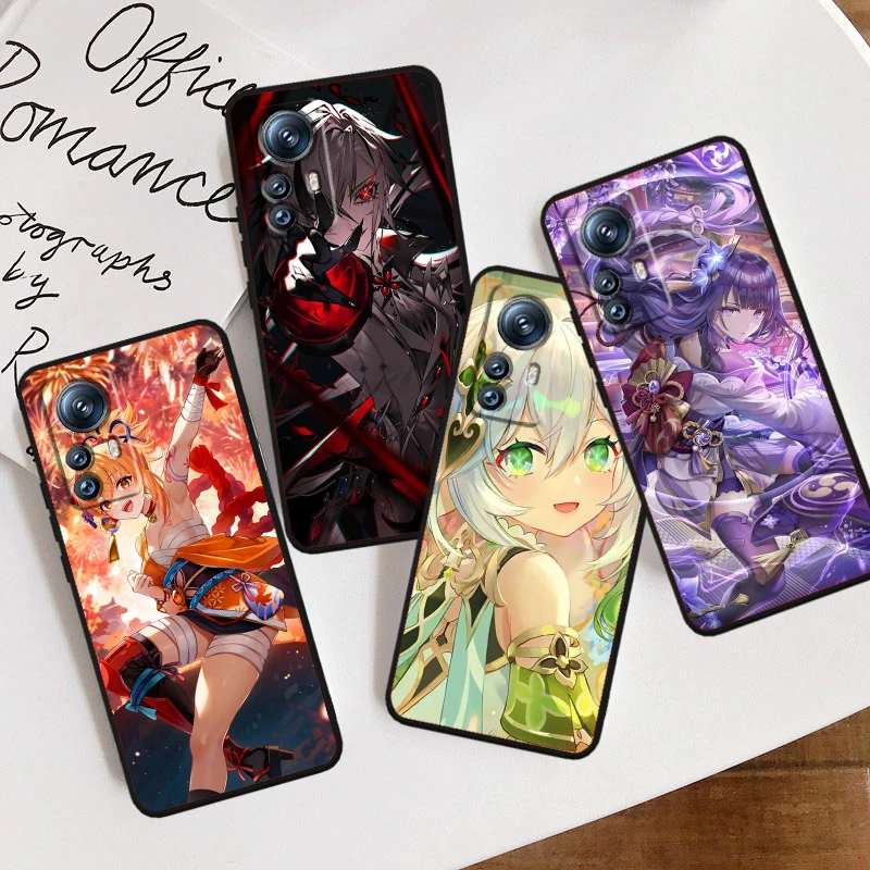 G-Genshin I-Impact Artl Cute For Xiaomi Mi 14 13T 13 12T 12 11T 11i 11 10T 10 Pro Lite Ultra 5G Black Back Phone Case