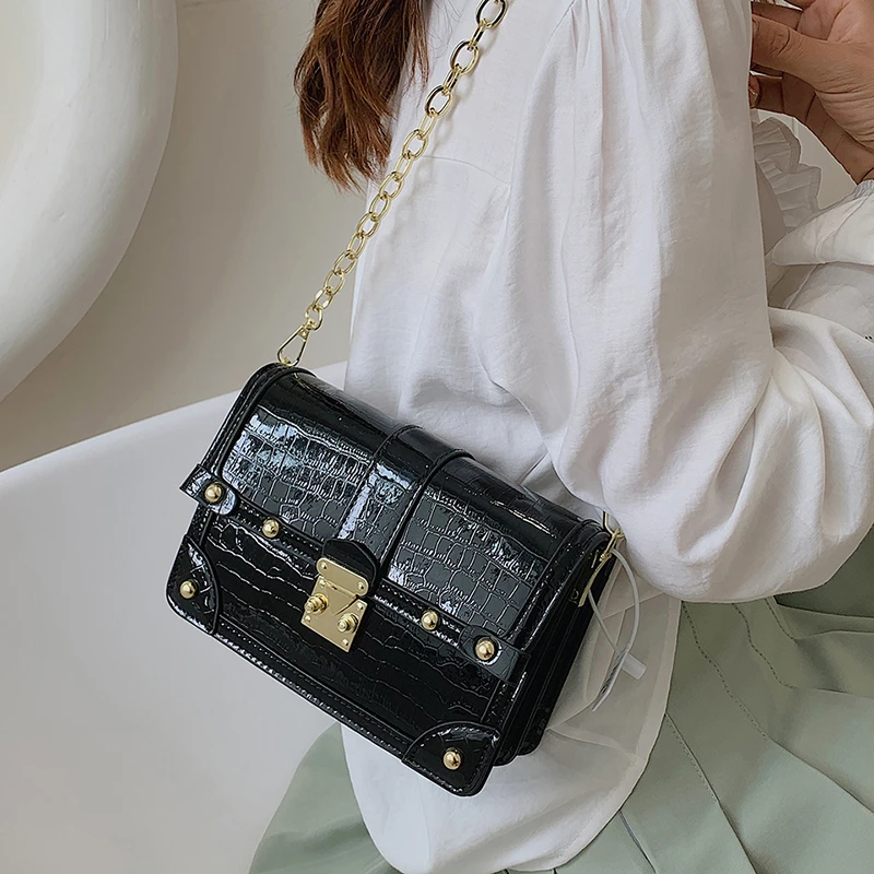 

Элегантная и классическая кожаная женская сумка через плечо, роскошная дизайнерская сумка, новая модная женская сумка через плечо с цепочкой