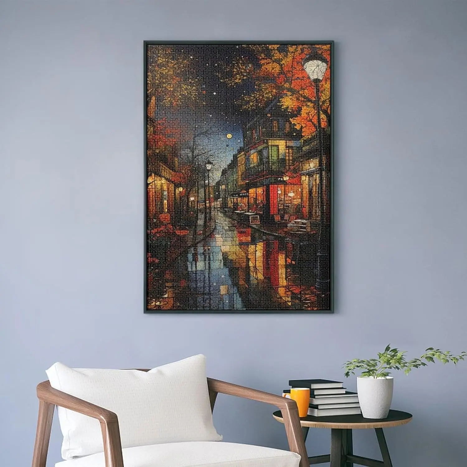 Puzzle en bois de rue pluvieuse, 120/300/500/520/1000/1314 pièces, pour salle de jeux, chambre à coucher, salon, décor de fête, jeu de défi familial