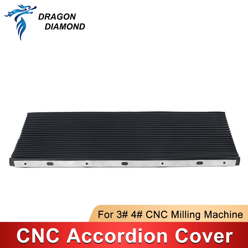 

1PC CNC Dust Cover Bridgeport Milling Machine Part Accordion Type Way Mill Rubber Cover 400*600mm Lathe Machine CNC Milling