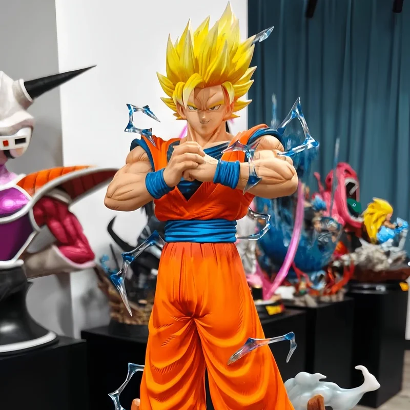 30cm Dragon Ball Anime Figure Super Saiyan Goku Model Dolls Trend Action Figures Collectible Toy Desktop Accessorie Gifts