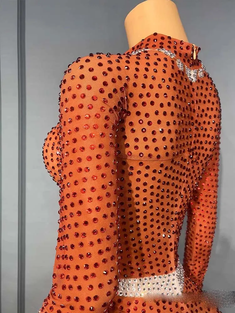 Robe fendue élastique, estampage à chaud, haute qualité, nouvelle mode, vêtements personnalisés pour femmes, 2025