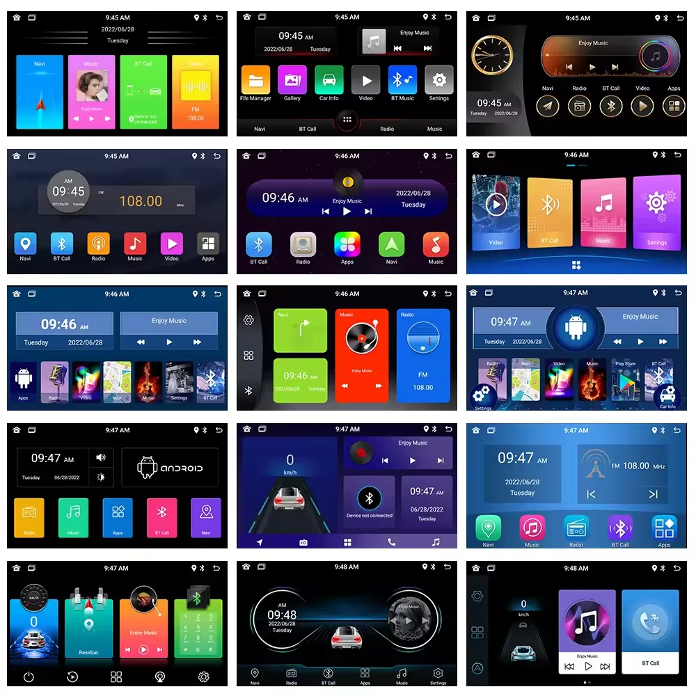 2din 9 Inch Touchscreen Autoradio 10 Inch Dubbele Din Auto Android Dvd-Speler