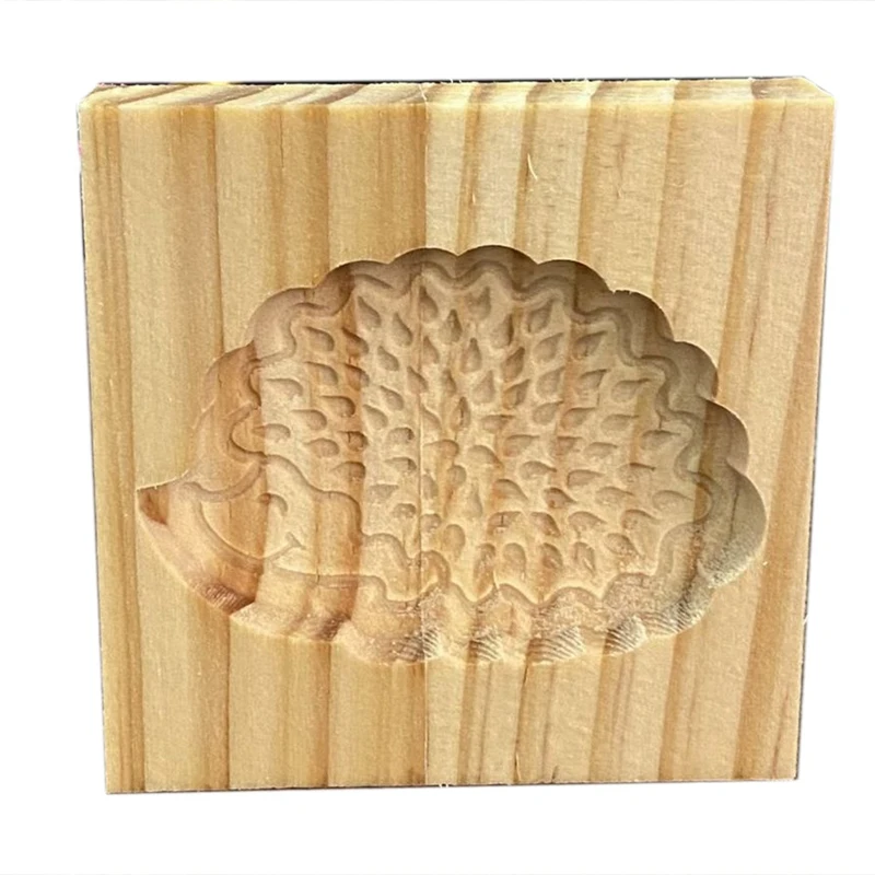 Wooden Gingerbread Biscuit Mold Pine Cones Cookie Cutters Rose Style Cookie Mold Baking Mould Portable DIY